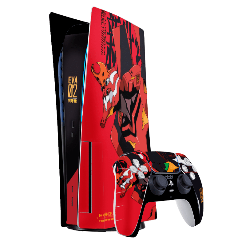 Evangelion eva 02 Skin Playstation 5 Fat Xonebrand