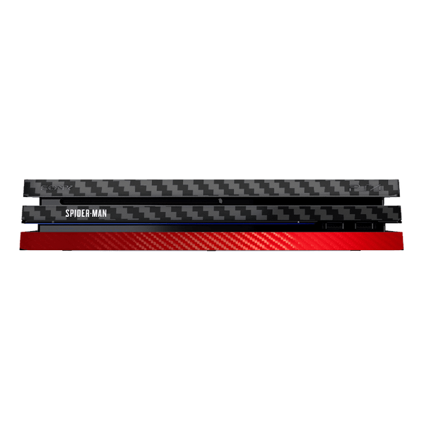 Spider-Man Fibra Carbono Skin Playstation 4 Pro Xonebrand
