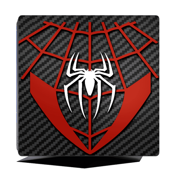 Spider-Man Fibra Carbono Skin Playstation 4 Pro Xonebrand