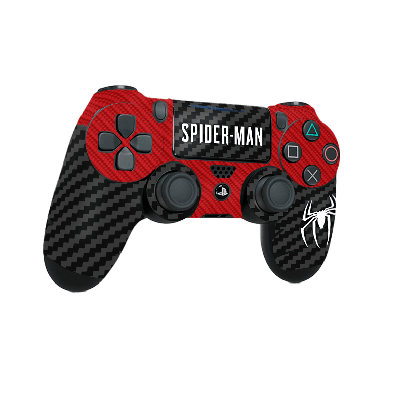Spider-Man Fibra Carbono Skin Playstation 4 Pro Xonebrand