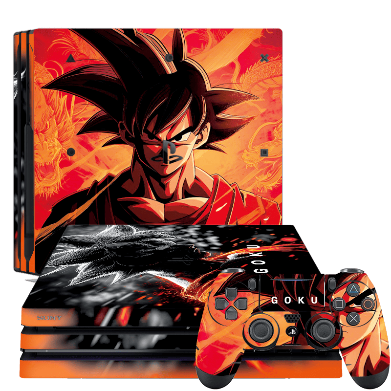 Dragon Ball Goku Skin Playstation 4 Pro Xonebrand