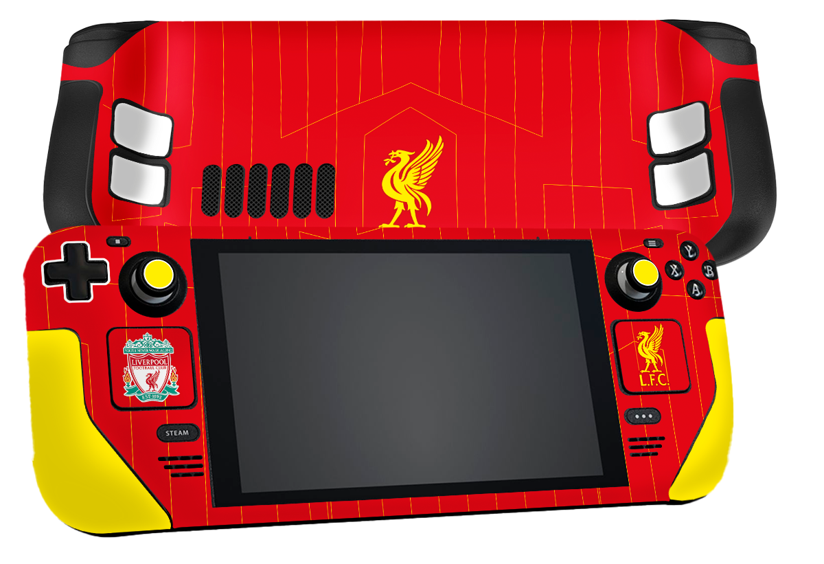 Liverpool FC Steam Deck Handheld Gaming Computer Skin