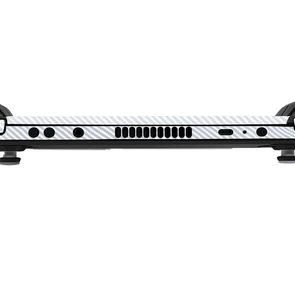 Fibra Carbono Blanco Steam Deck Skin