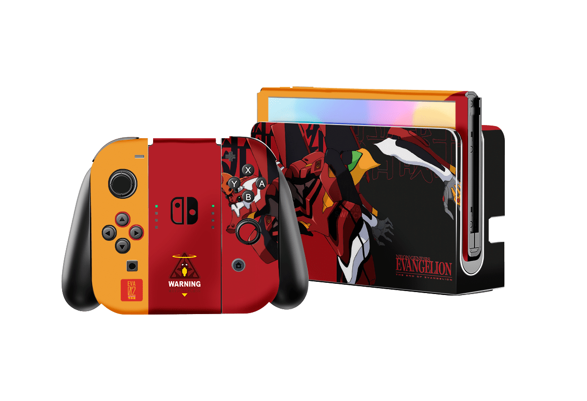 Evangelion Eva-02 Nintendo Switch Oled (2021) Skin