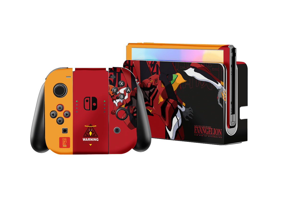 Evangelion eva 02 Skin Nintendo Switch OLED (2021) Xonebrand