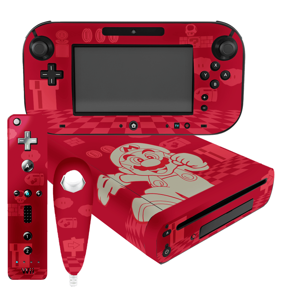Super Mario Skin Nintendo Wii U (2012) Xonebrand