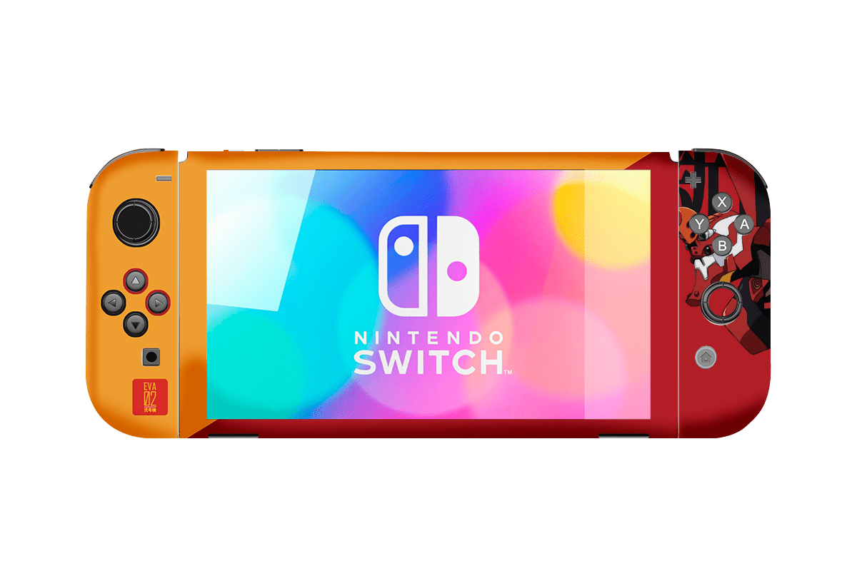 Evangelion Eva-02 Nintendo Switch Oled (2021) Skin