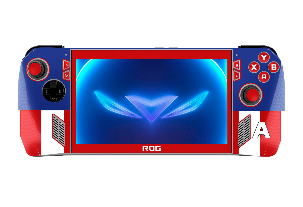 Capitan America Skin Asus Rog Ally Xonebrand