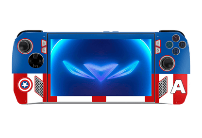 Capitan America Asus Rog Ally Handheld Gaming Computer Skin