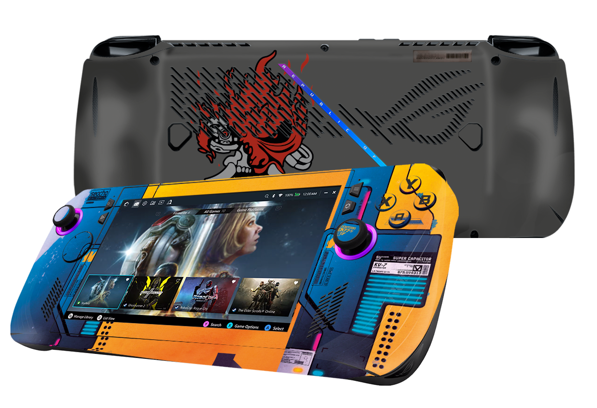 Skin para ASUS Rog Ally X edición Cyberpunk 2077 – Xonebrand