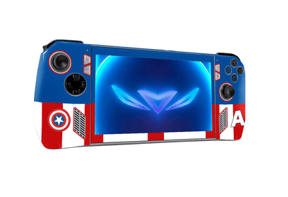 Capitan America Asus Rog Ally Handheld Gaming Computer Skin