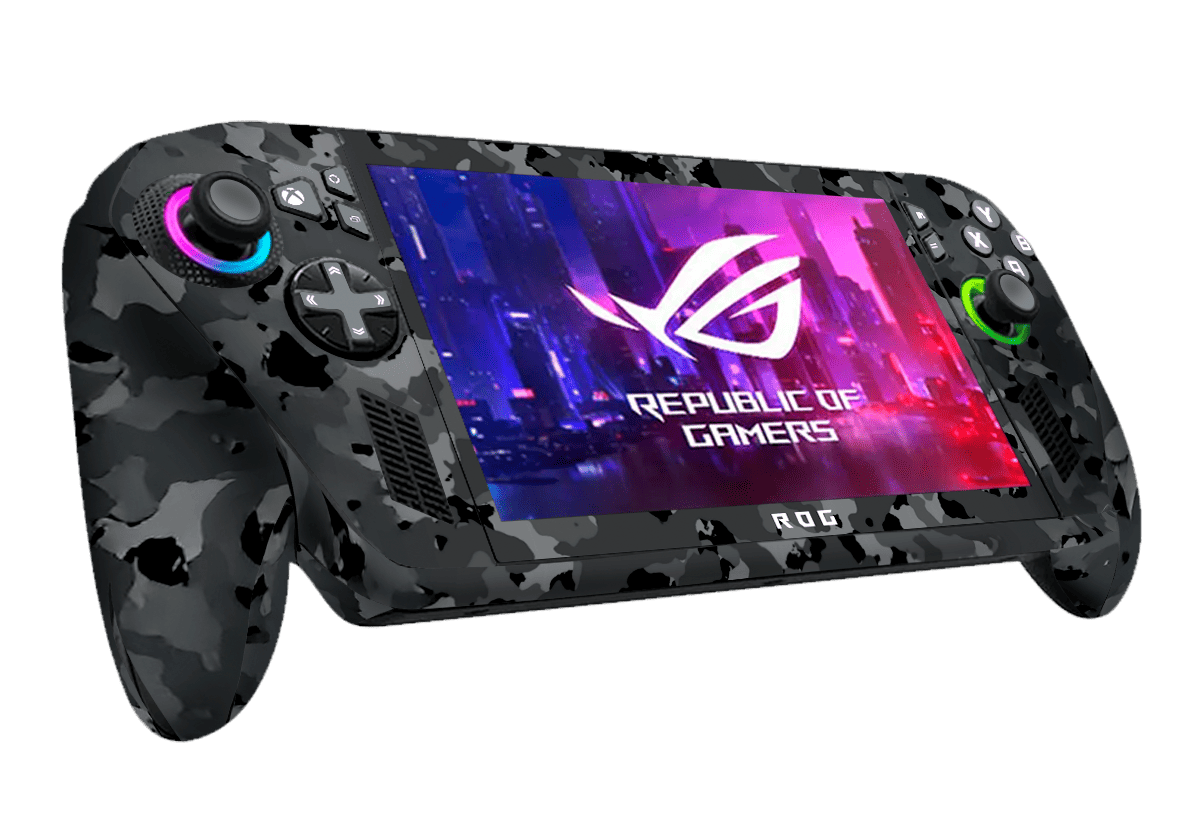 Camuflado Negro Asus ROG Xbox Ally Skin Xonebrand