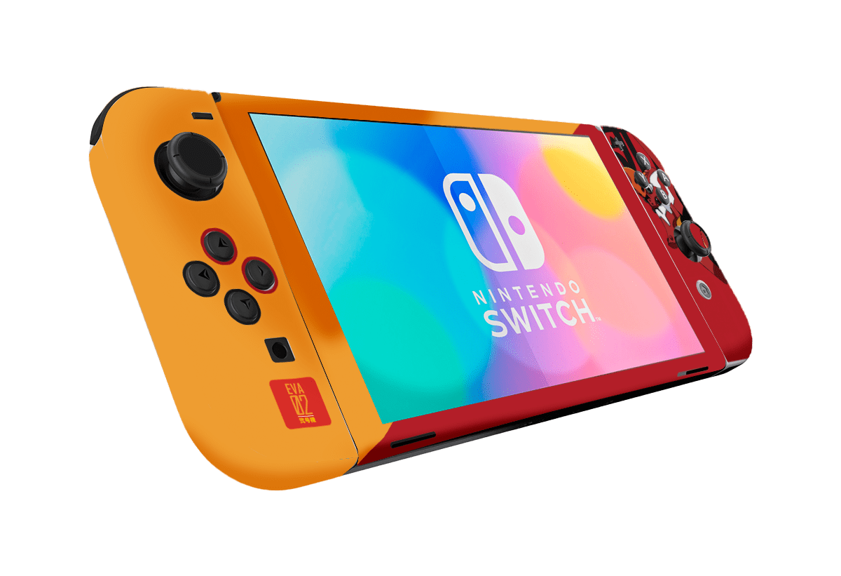Evangelion eva 02 Skin Nintendo Switch OLED (2021) Xonebrand