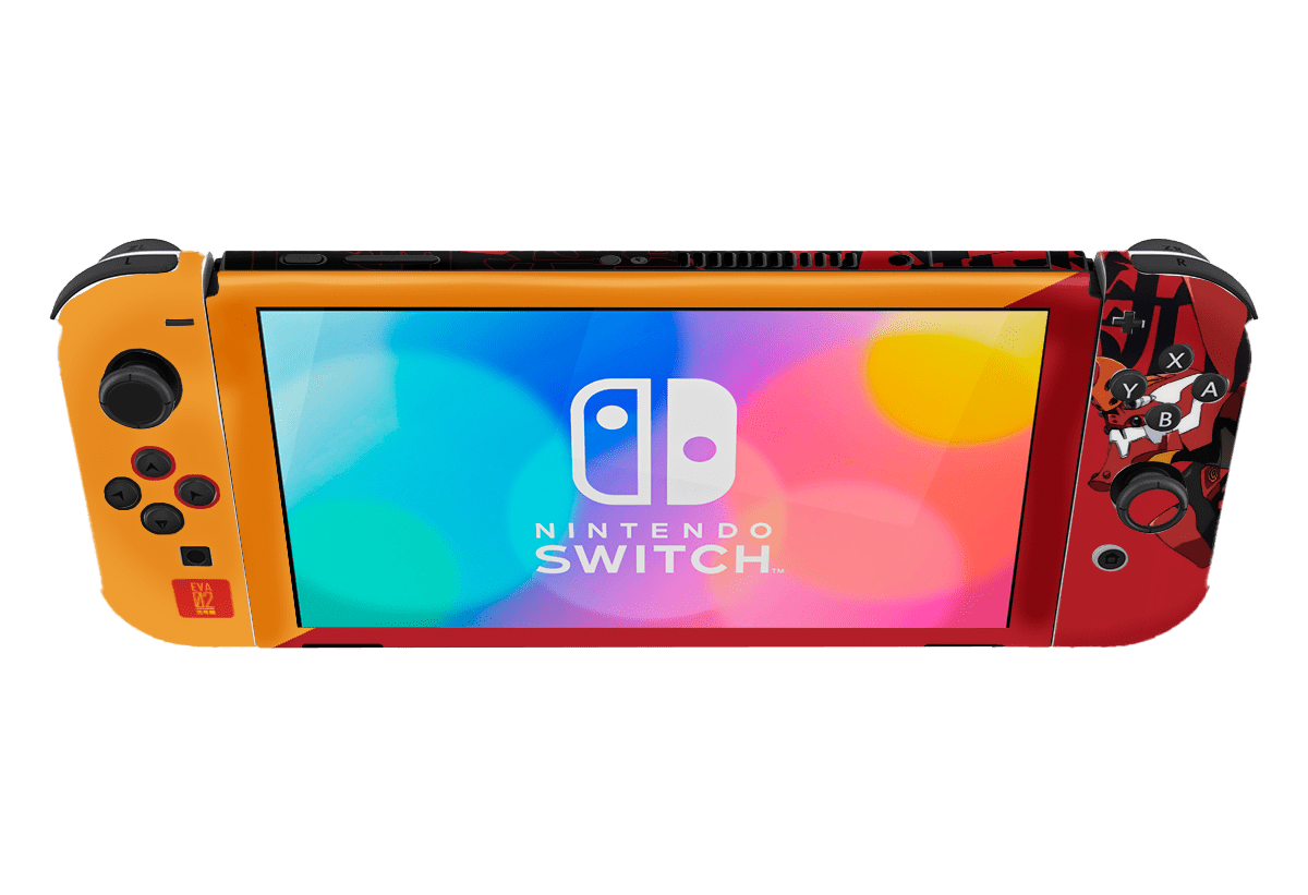 Evangelion eva 02 Skin Nintendo Switch OLED (2021) Xonebrand