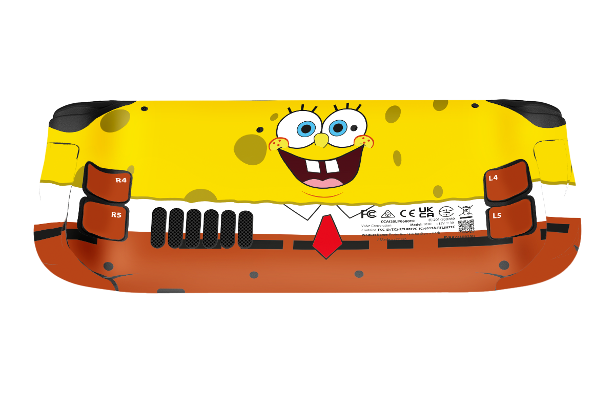 SpongeBob SquarePants Steam Deck Skin Xonebrand