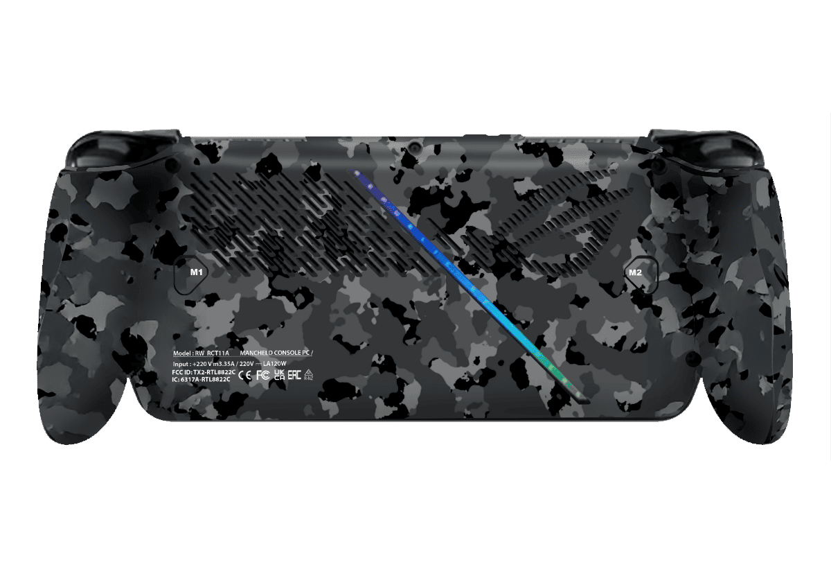 Camuflado Negro Asus ROG Xbox Ally Skin Xonebrand