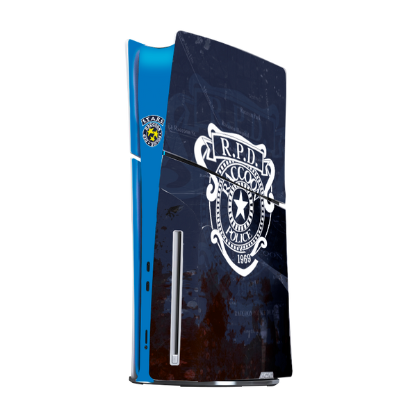 Resident Evil RPD Skin Playstation 5 Slim Xonebrand