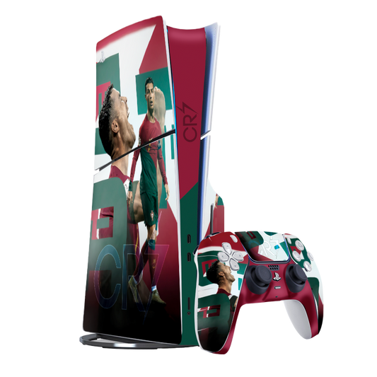 CR7 Cristiano Ronaldo Skin Playstation 5 Slim Xonebrand