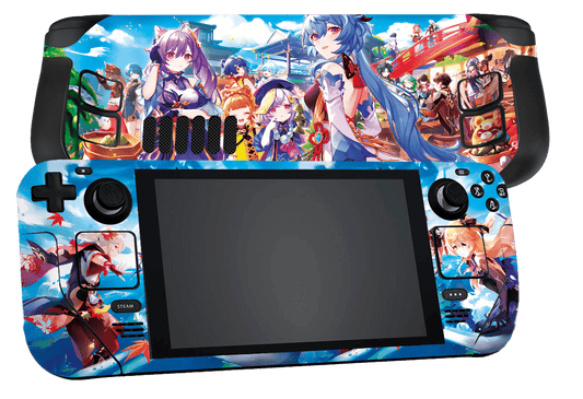 Genshi Impact Steam Deck Handheld Gaming Computer Skin