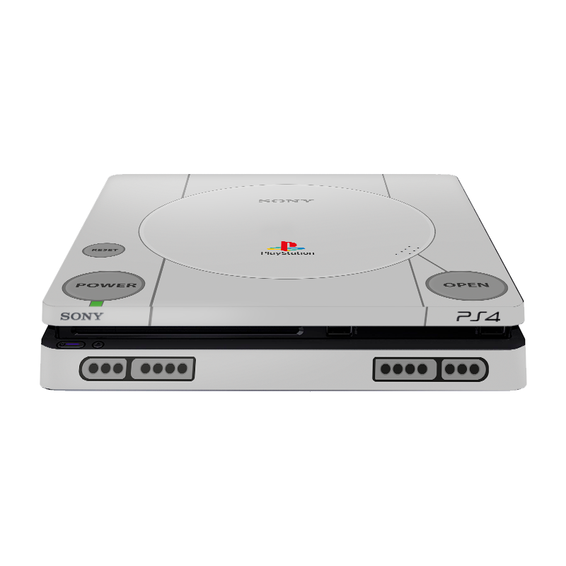 Modelo PS1 Skin Playstation 4 Slim Xonebrand