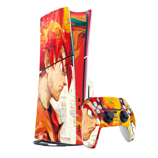 Goku vs Vegeta Skin Playstation 5 Slim Xonebrand