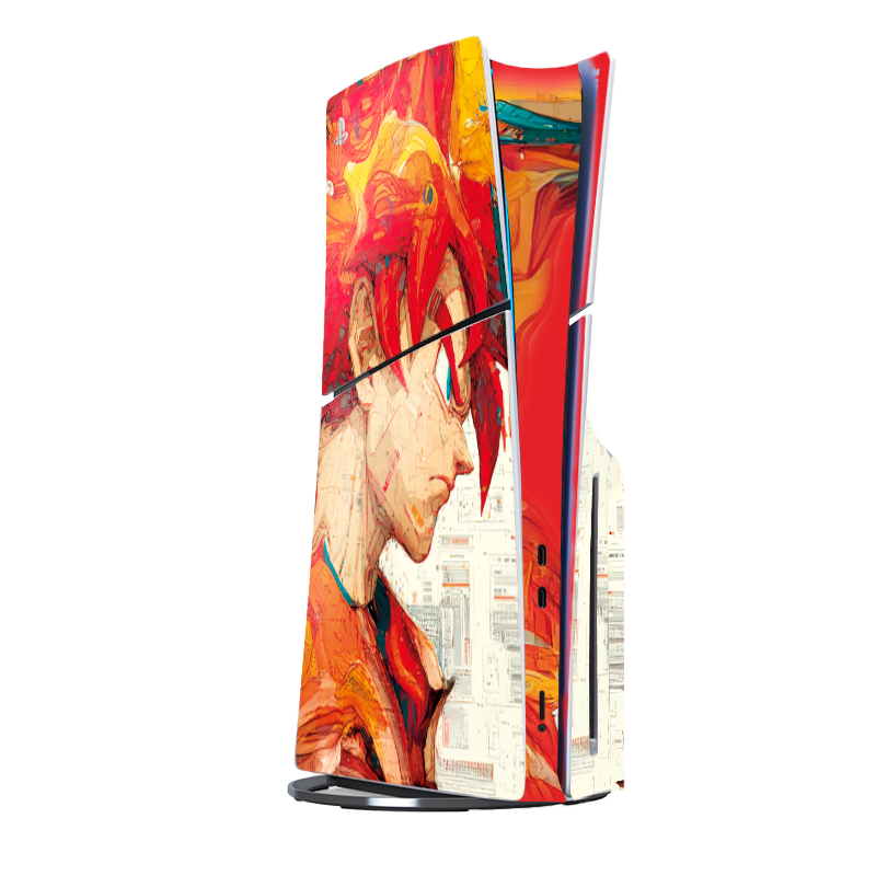 Goku vs Vegeta Skin Playstation 5 Slim Xonebrand