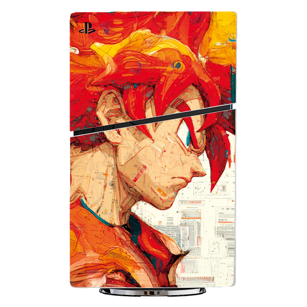 Goku vs Vegeta Skin Playstation 5 Slim Xonebrand