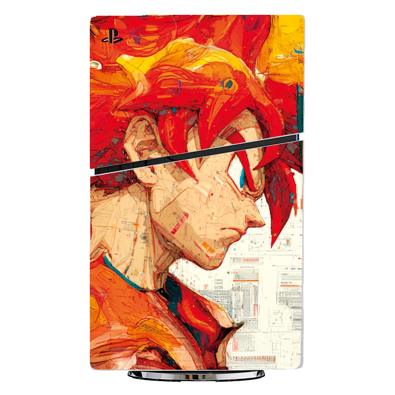 Goku vs Vegeta Skin Playstation 5 Slim Xonebrand