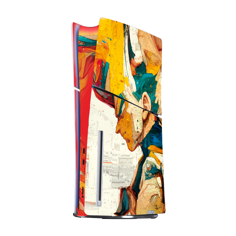 Goku vs Vegeta Skin Playstation 5 Slim Xonebrand