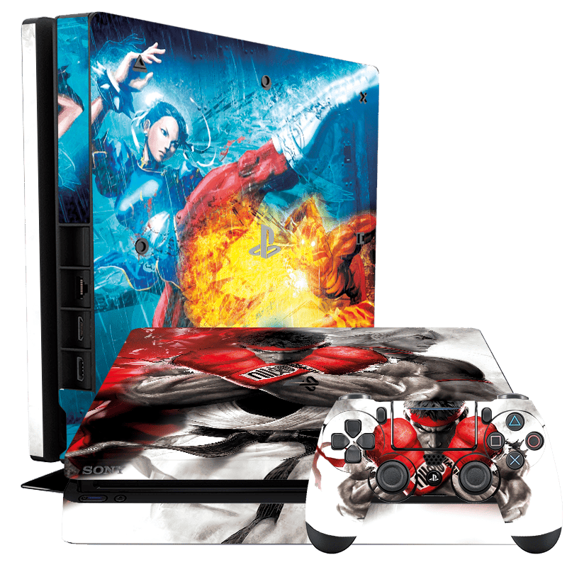 Street Fighter Skin Playstation 4 Slim Xonebrand