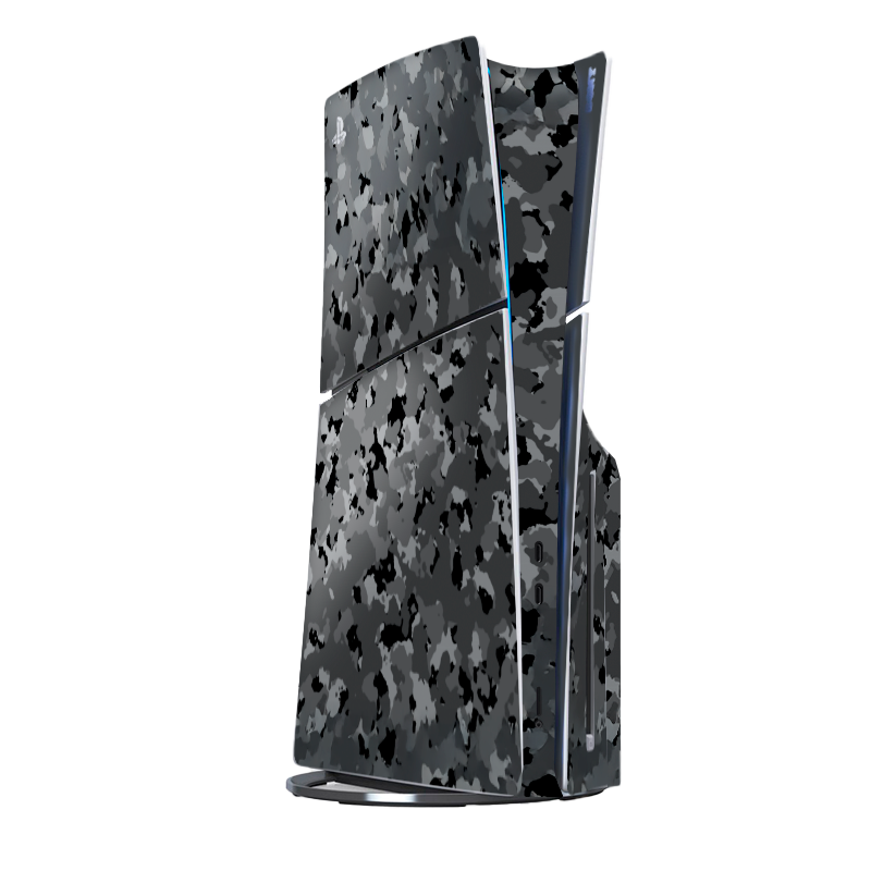 Black Camouflage Skin Playstation 5 Slim Xonebrand