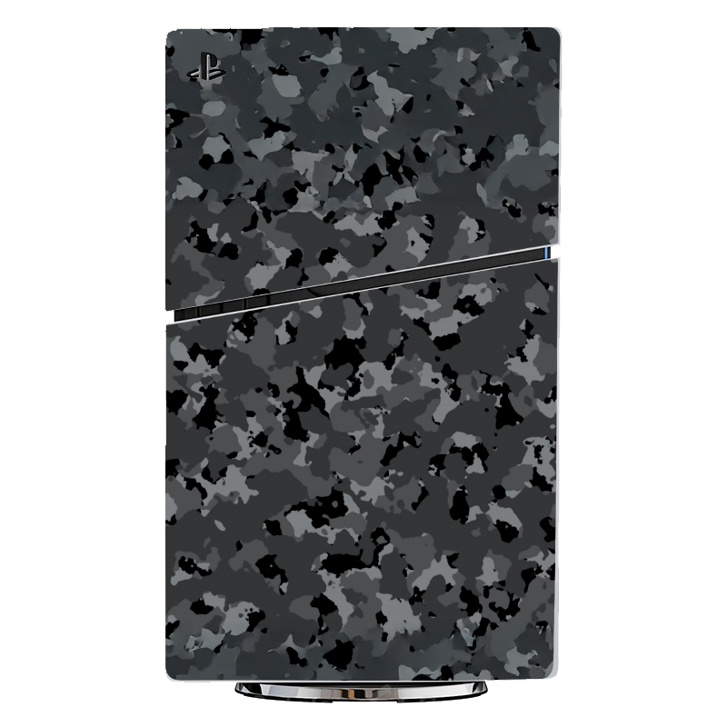 Black Camouflage Skin Playstation 5 Slim Xonebrand