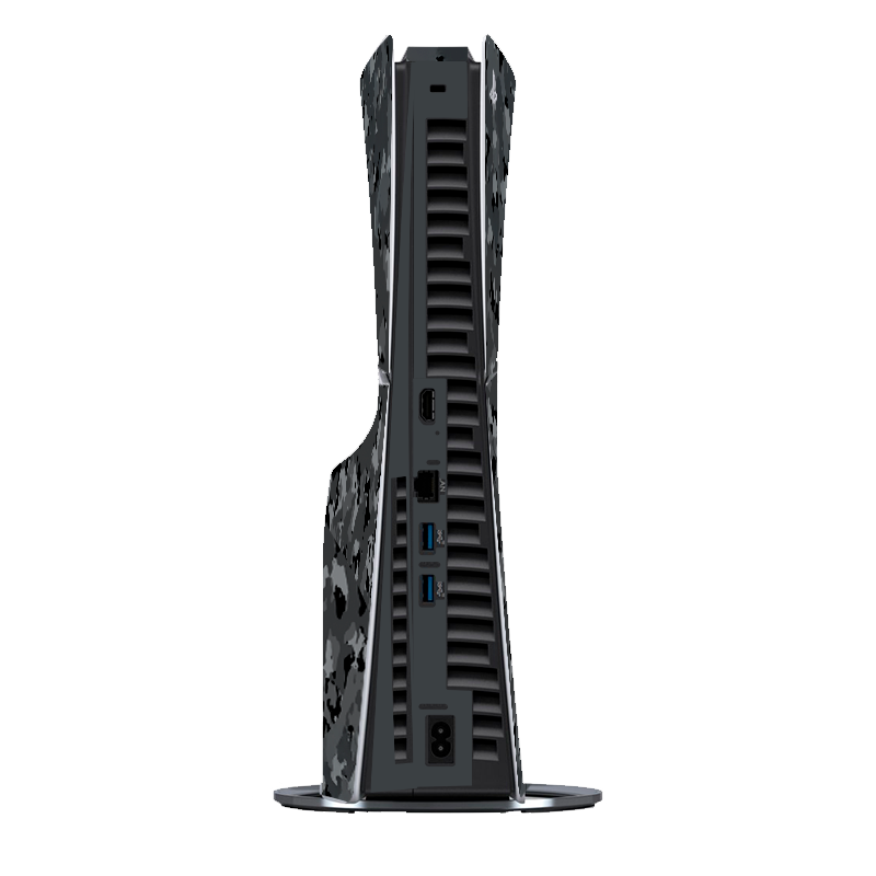 Black Camouflage Skin Playstation 5 Slim Xonebrand