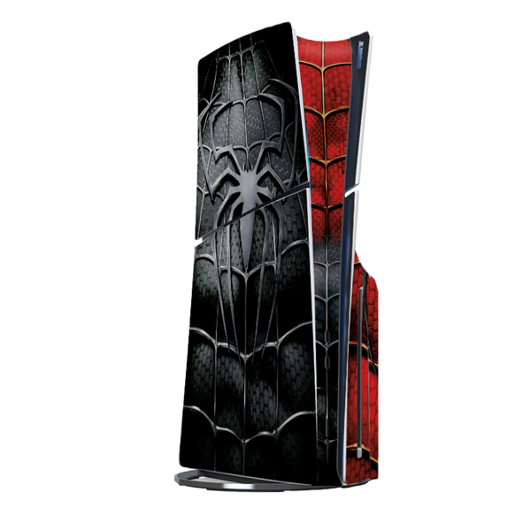 Spiderman Black & White Skin Playstation 5 Slim Xonebrand