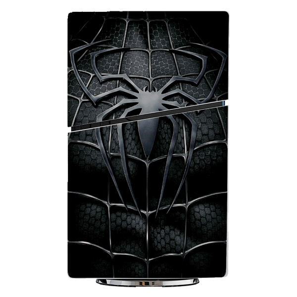 Spiderman Black & White Skin Playstation 5 Slim Xonebrand