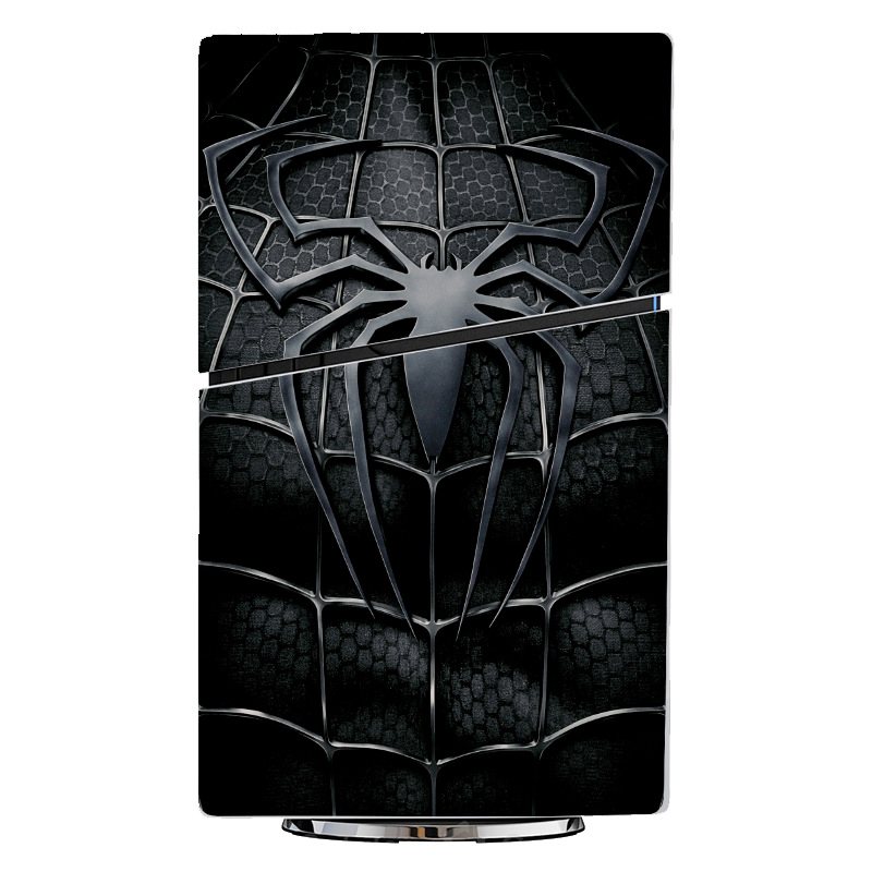 Spiderman Black & White Skin Playstation 5 Slim Xonebrand