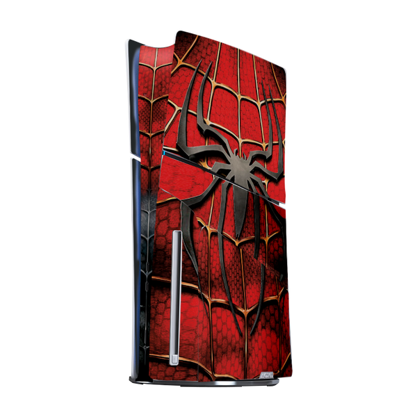 Spiderman Black & White Skin Playstation 5 Slim Xonebrand