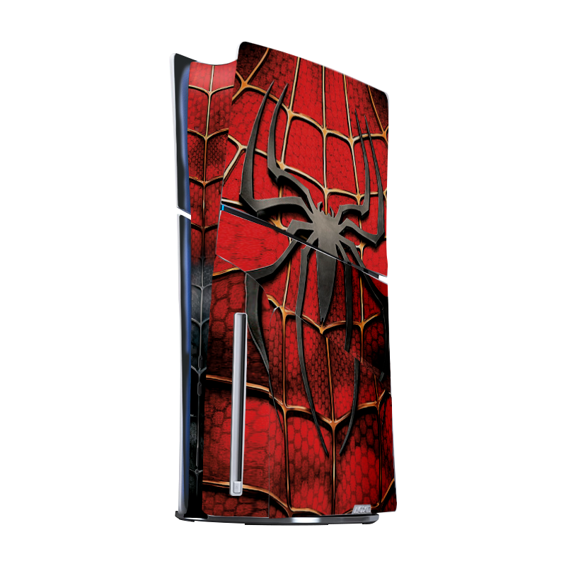 Spiderman Black & White Skin Playstation 5 Slim Xonebrand