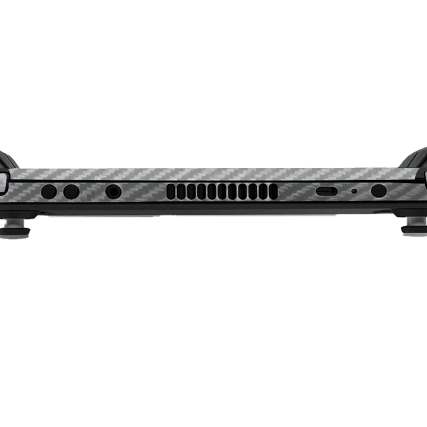 Fibra Carbono Gris Steam Deck Skin
