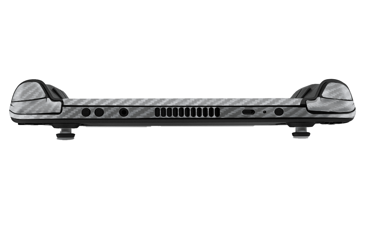 Fibra Carbono Gris Steam Deck Skin Xonebrand