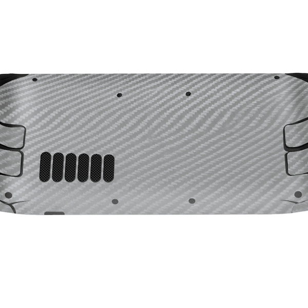 Fibra Carbono Gris Steam Deck Skin