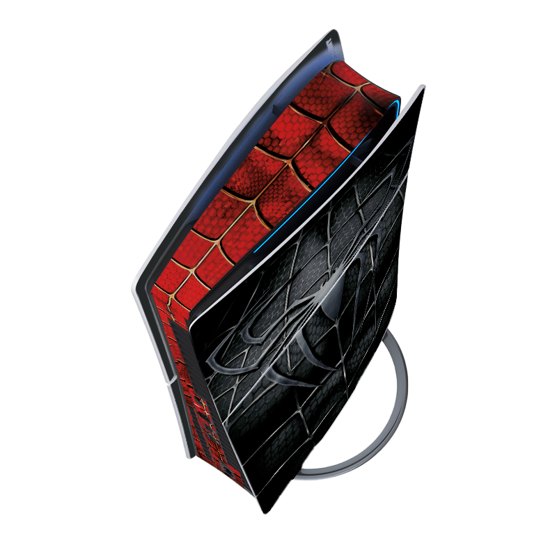 Spiderman Black & White Skin Playstation 5 Slim Xonebrand