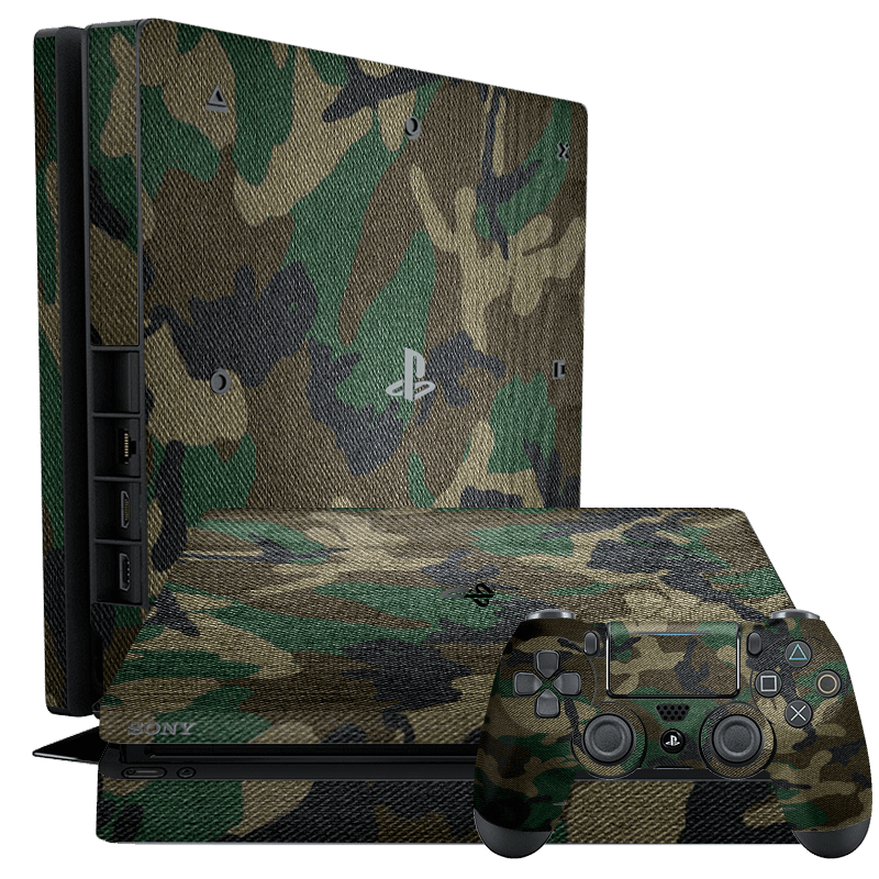 Camuflado Verde Skin Playstation 4 Slim Xonebrand