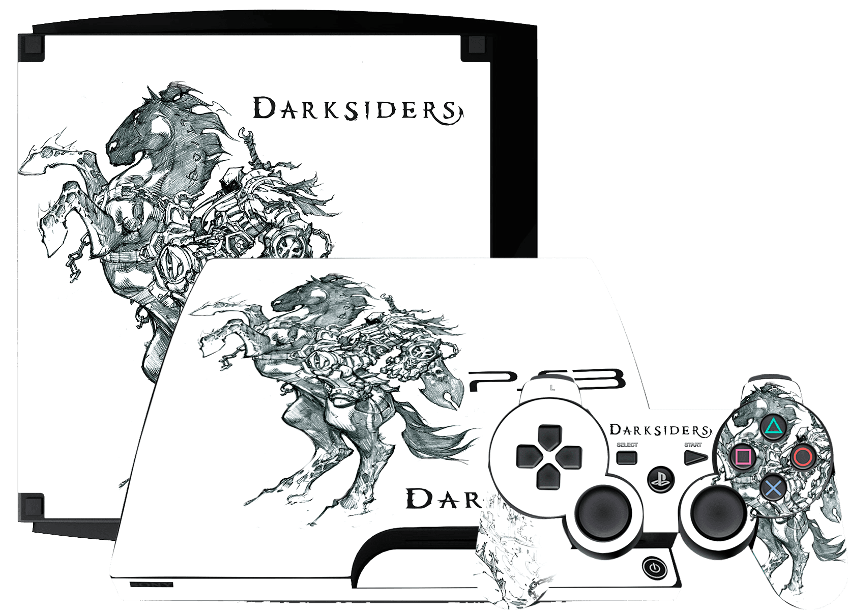 DarkSiders Skin Playstation 3 Slim Xonebrand