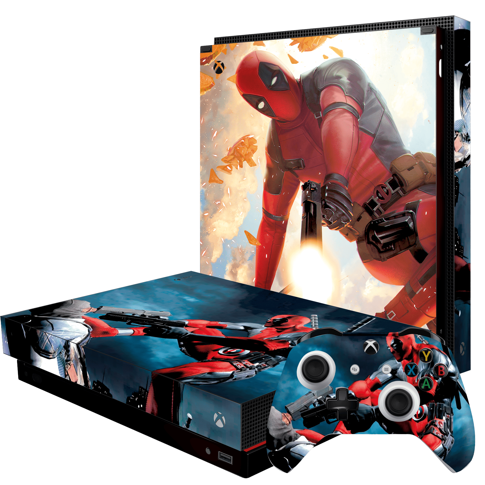 Deadpool Skin Xbox One X Xonebrand
