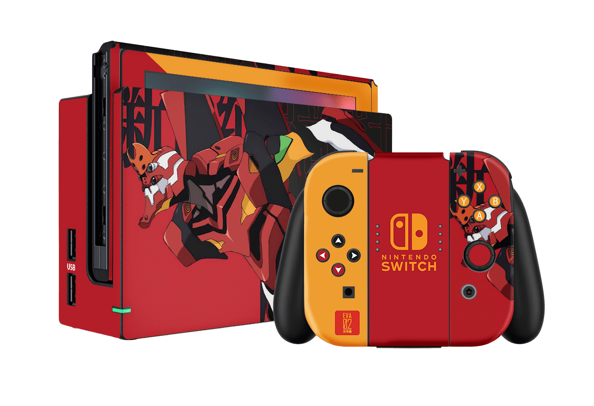 Evangelion Eva 02 Skin Nintendo Switch (2017) Xonebrand