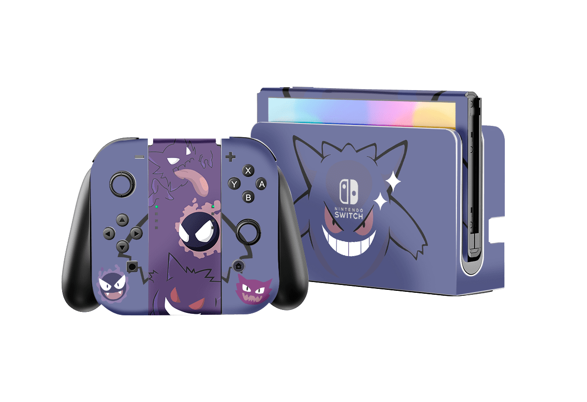 Pokemon Gengar Skin Nintendo Switch OLED (2021) Xonebrand