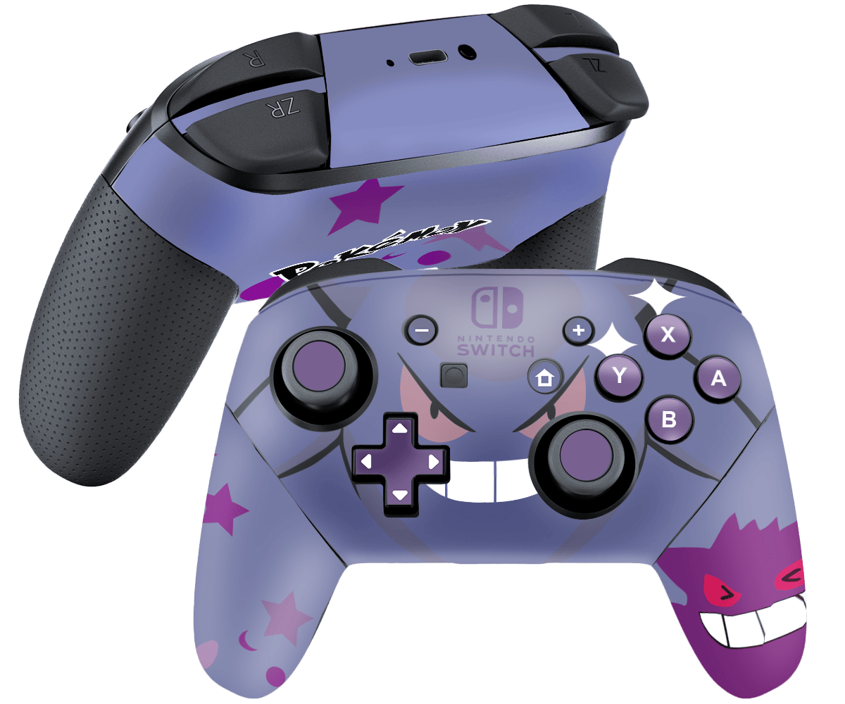 Pokemon Gengar Skin Nintendo Switch Pro Controller Xonebrand