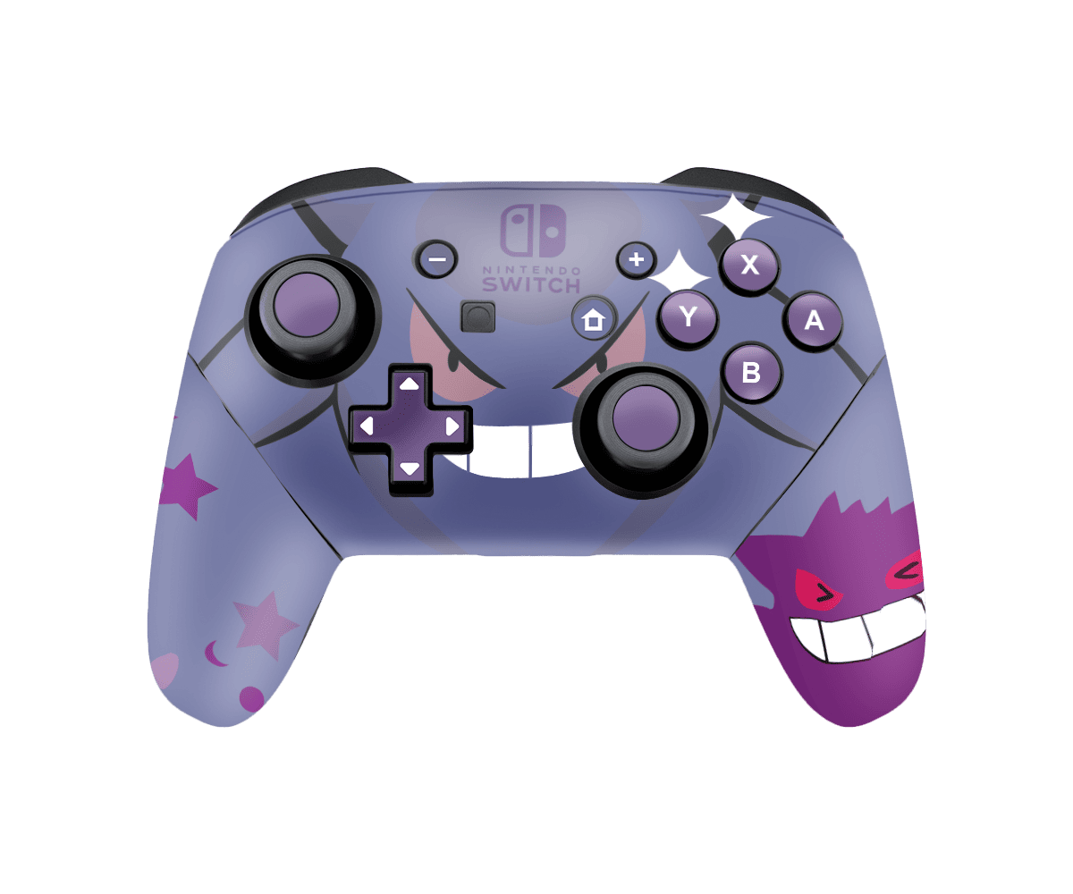 Pokemon Gengar Skin Nintendo Switch Pro Controller Xonebrand