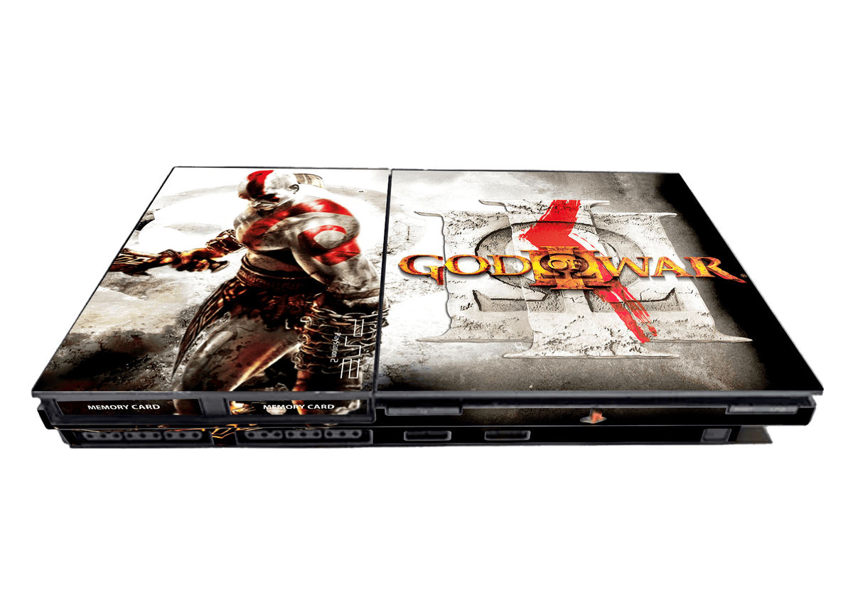 God of War III Skin Playstation 2 Slim Xonebrand